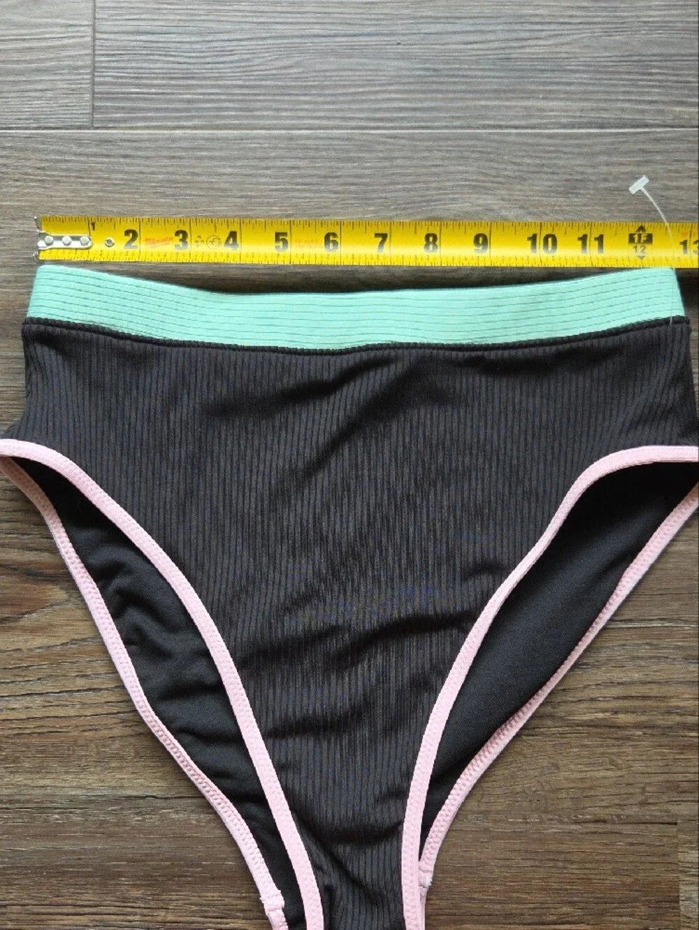 Nwot Jessica Simpson High-Waist Black Bikini Bottom With Trim Size Small